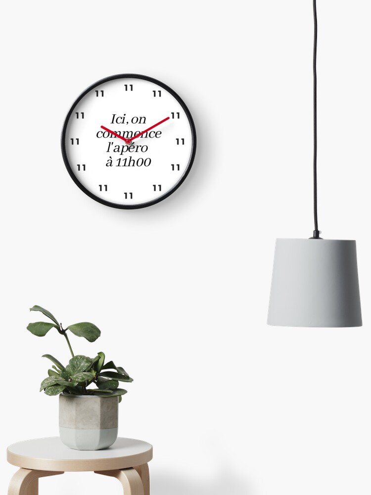Thumbnail 2 of 4, Clock, Apéro Clock 11am designed and sold by MrMystere.