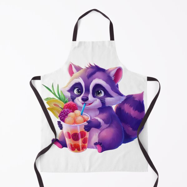 Item preview, Holo Raccoon Bubble Tea Sticker designed and sold by FlawlessDraft.