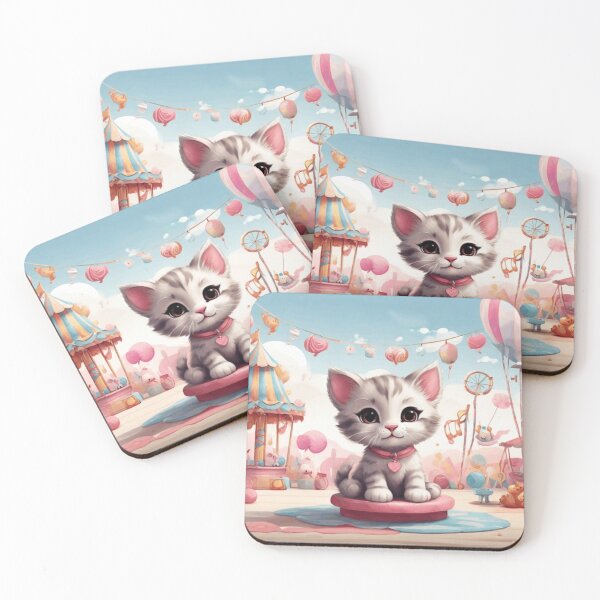 Item preview, Kitten at the Fairground designed and sold by Pawsandco.