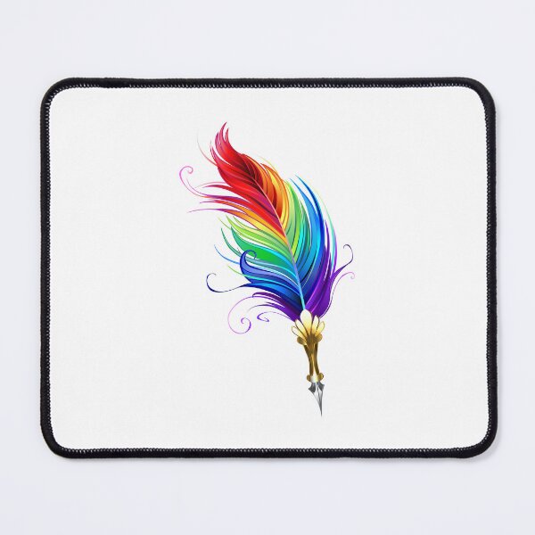 Item preview, Rainbow feather pen designed and sold by Blackmoon9.