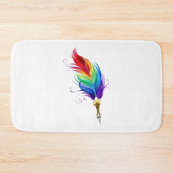 Item preview, Rainbow feather pen designed and sold by Blackmoon9.