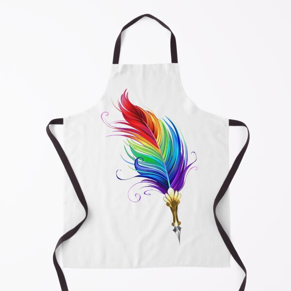 Item preview, Rainbow feather pen designed and sold by Blackmoon9.