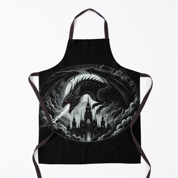 Item preview,  Gothic Dragon Over Haunted Castle designed and sold by IllumeInk.