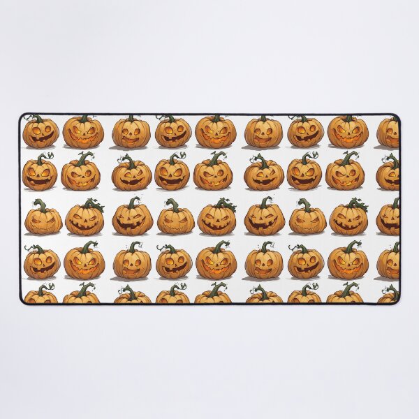 Item preview, Calabazas de Halloween aterradoras sobre fondo blanco designed and sold by SimoneBalman.