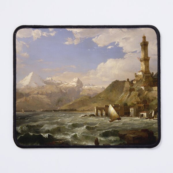 Item preview, The Coast of Genoa – Jasper Francis Cropsey designed and sold by TheGuestCat.