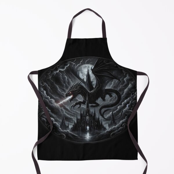 Item preview,  Gothic Dragon Over Haunted Castle designed and sold by IllumeInk.