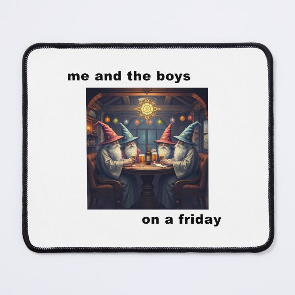 Item preview, me and the boys in a pub wizard meme designed and sold by granitvit.