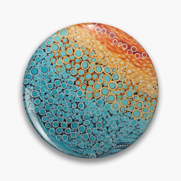 Item preview, Aboriginal Inspired Dot Art - Sea ​​Volcano Eruption designed and sold by GrinGalore.