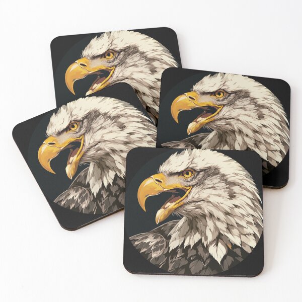 Artikelvorschau, Weißkopfseeadler, Ruhiger Weißkopfseeadler, Schöner Weißkopfseeadler entworfen und verkauft von PatternFly.