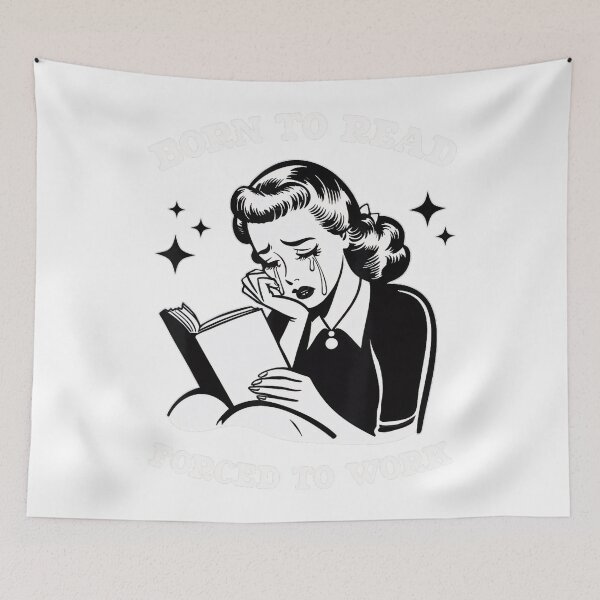 Item preview, Born To Read Forced To Work Bookish Book Addict Book Lover designed and sold by LoveMingle.