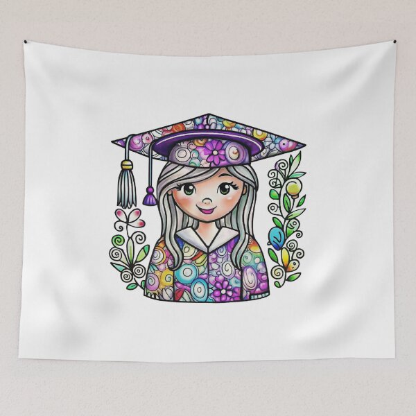 Item preview, Senior 2025 Girl – Trendy Graduation Apparel & Accessories for High School Seniors designed and sold by Colorful-Garden.
