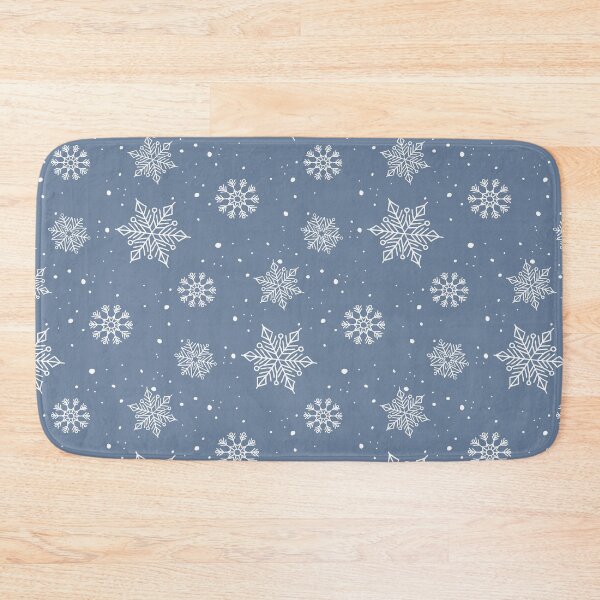 Item preview, Blue Winter Snow Snowflakes Pattern designed and sold by magdalastudiodesign.
