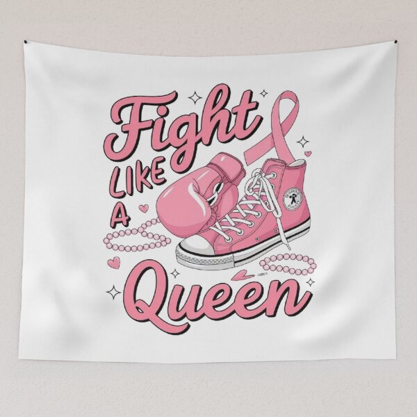 Item preview, Afro Queen Black Women Breast Cancer Survivor Pink Ribbon designed and sold by SztylishDesigns.
