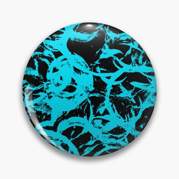 Item preview, Black and Teal Painted Circle Circular Print Making Pattern Grunge Texture #3 designed and sold by BadgerCastle.