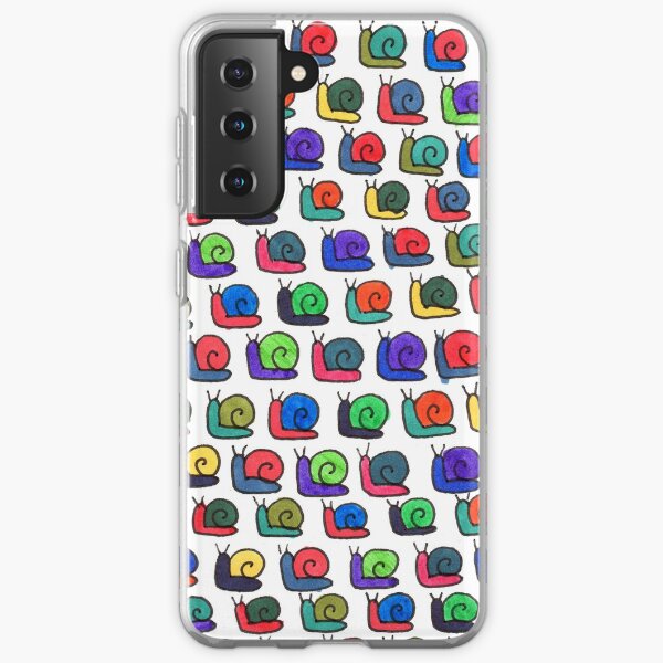 Multicolor Snail Pattern Samsung Galaxy Soft Case