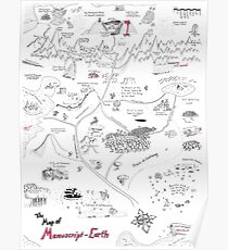 The Map of Manuscript Earth Poster