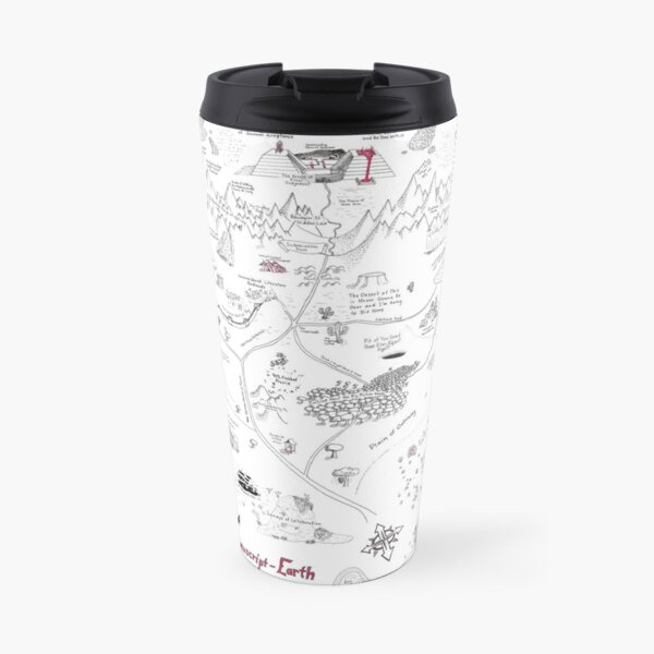 The Map of Manuscript Earth Travel Mug