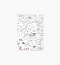 The Map of Manuscript Earth Art Board Print
