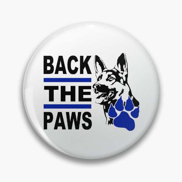 Item preview, Back The Paws; Police Dog; designed and sold by StickerApe.