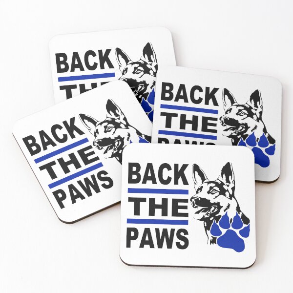 Item preview, Back The Paws; Police Dog; designed and sold by StickerApe.