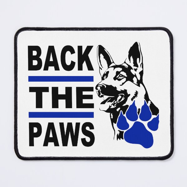 Item preview, Back The Paws; Police Dog; designed and sold by StickerApe.