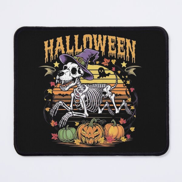 Item preview, Halloween Dog Skeleton: Vintage Witch Hat & Autumn Magic designed and sold by SztylishDesigns.