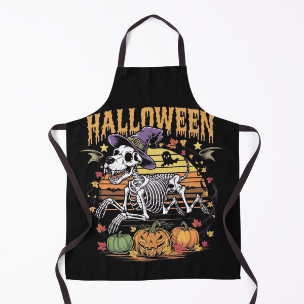 Item preview, Halloween Dog Skeleton: Vintage Witch Hat & Autumn Magic designed and sold by SztylishDesigns.