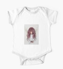 Red Angel + Dove - Sending Peace One Piece - Short Sleeve