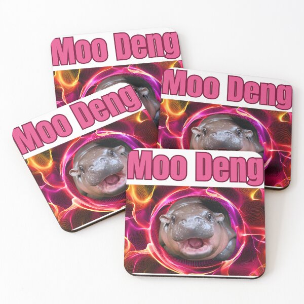 Item preview, Moo Deng hipopótamo rojo designed and sold by upupupshop.