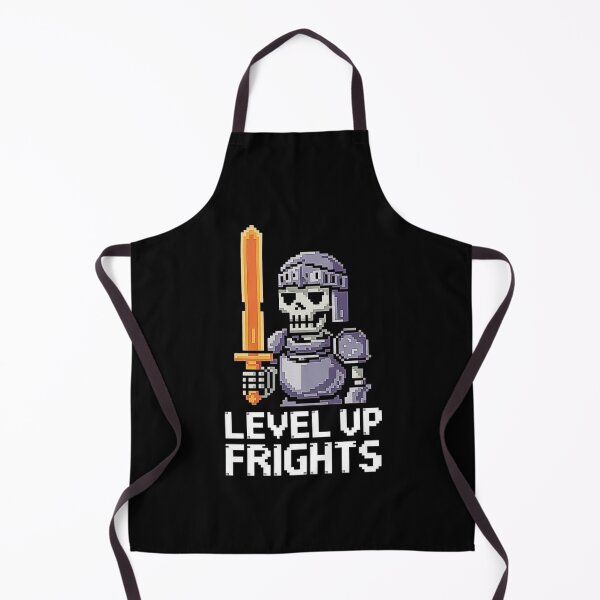 Item preview, Pixel Skeleton Knight Warrior with Fiery Sword for Gamers designed and sold by love3617.
