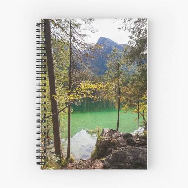 Item preview, Hochkalter mountain massif with forest and rocks at Hintersee in autumn, Ramsau designed and sold by Torsten  Krüger.