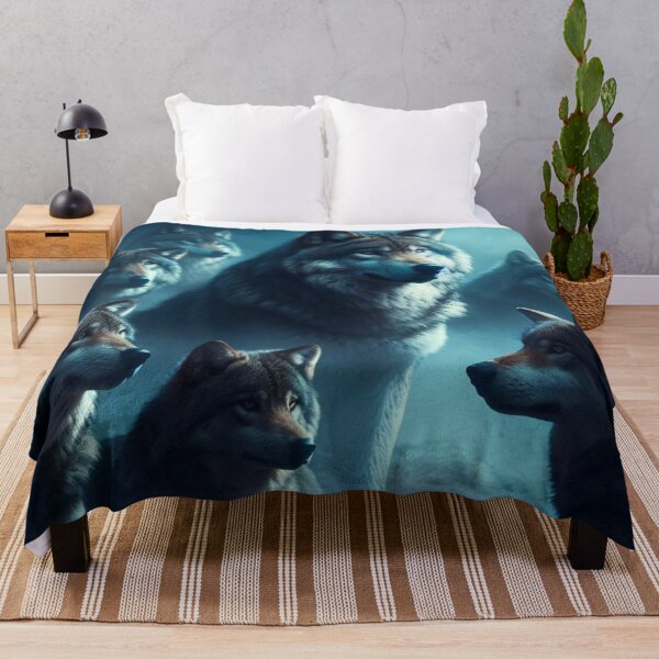 Item preview, Wolf Clan with Blue Moonlight howl gray wolf designed and sold by Yas_oma.