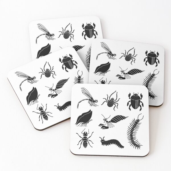 Item preview,  Black Silhouettes of Insects and Bugs designed and sold by ZoeaDesign.