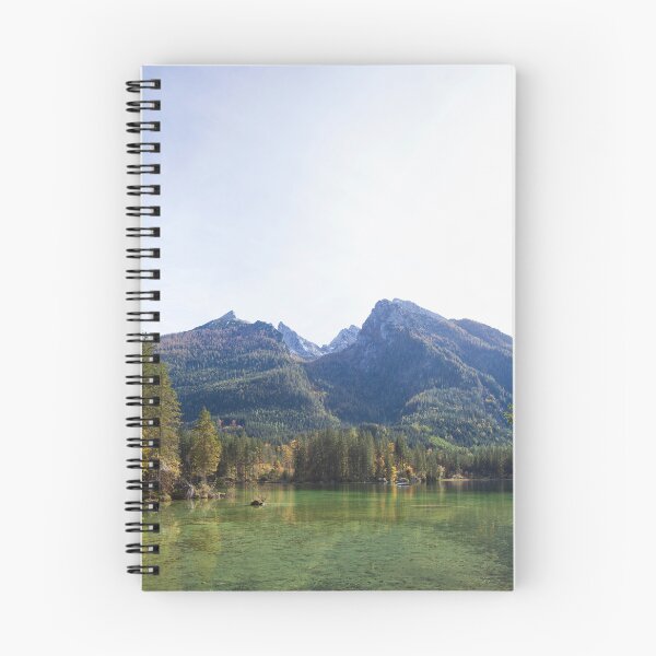 Item preview, Hochkalter mountain range with forest at Hintersee in autumn, Ramsau designed and sold by Torsten  Krüger.