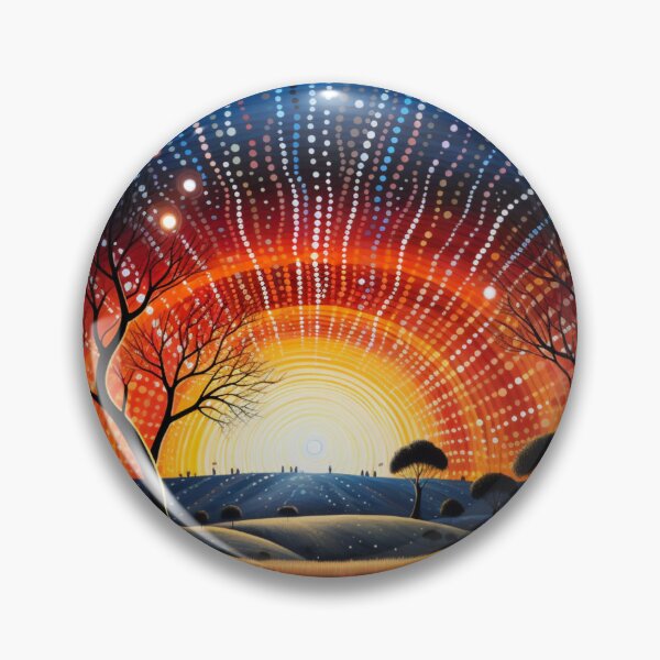Item preview, Aboriginal Inspired Dot Art - Happiness Of Dawn designed and sold by GrinGalore.