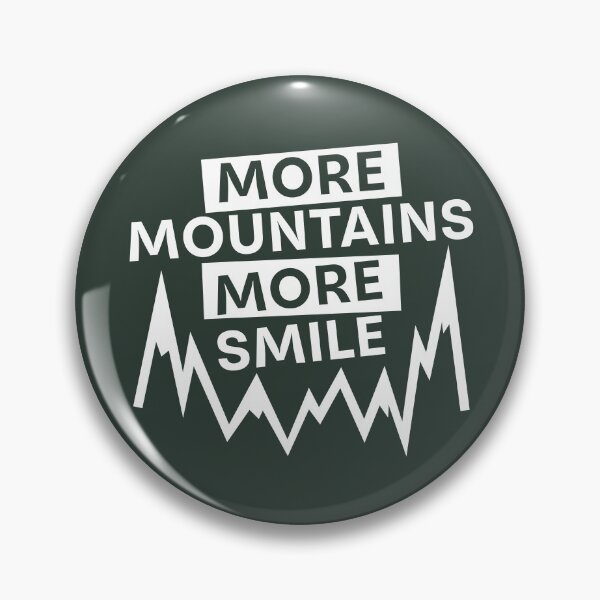 Aperçu de l'œuvre Plus de montagnes, plus de sourires pour les amoureux de la montagne créée et vendue par Plant On Demand.