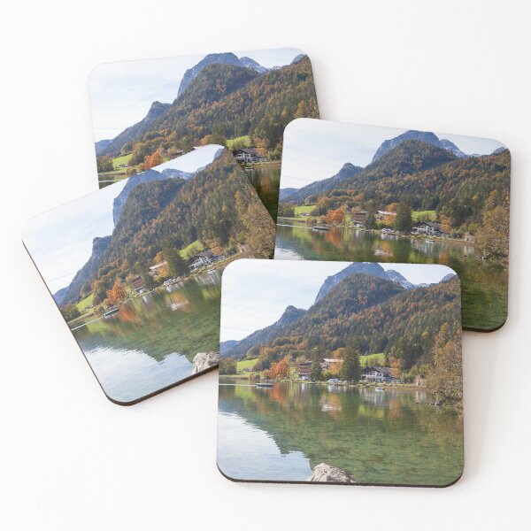 Item preview, Reiteralpe with Mühlsturzhorn and houses at Hintersee in autumn, Ramsau designed and sold by Torsten  Krüger.