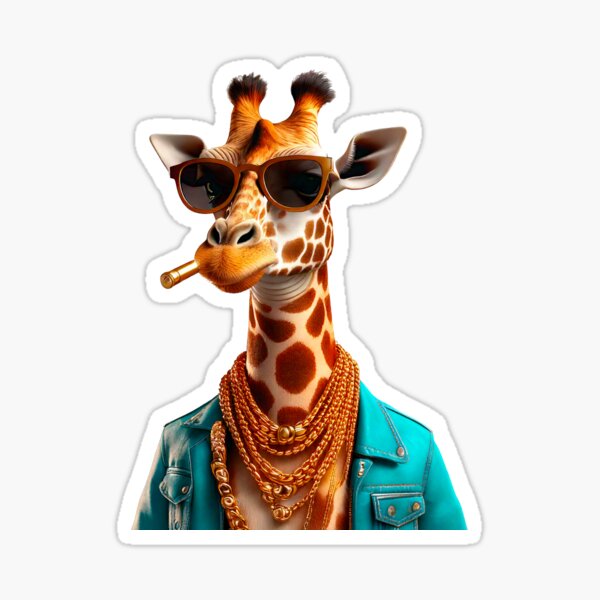 The Cool Giraffe Sticker