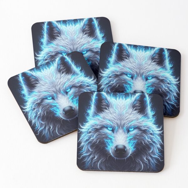 Item preview, Ice Wolf Face Scary Eyes Blue Skin  designed and sold by Yas_oma.