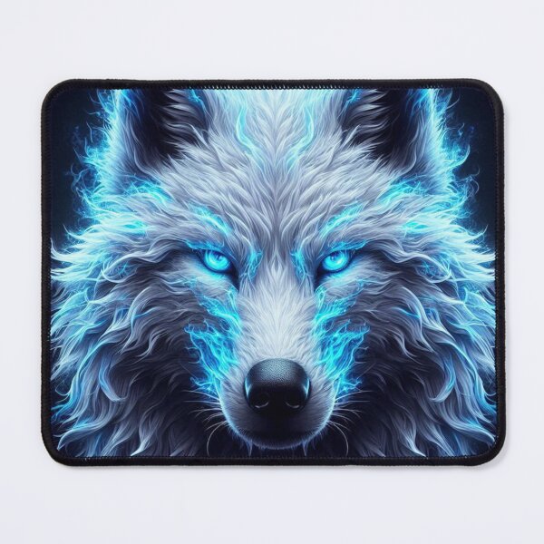 Item preview, Ice Wolf Face Scary Eyes Blue Skin  designed and sold by Yas_oma.