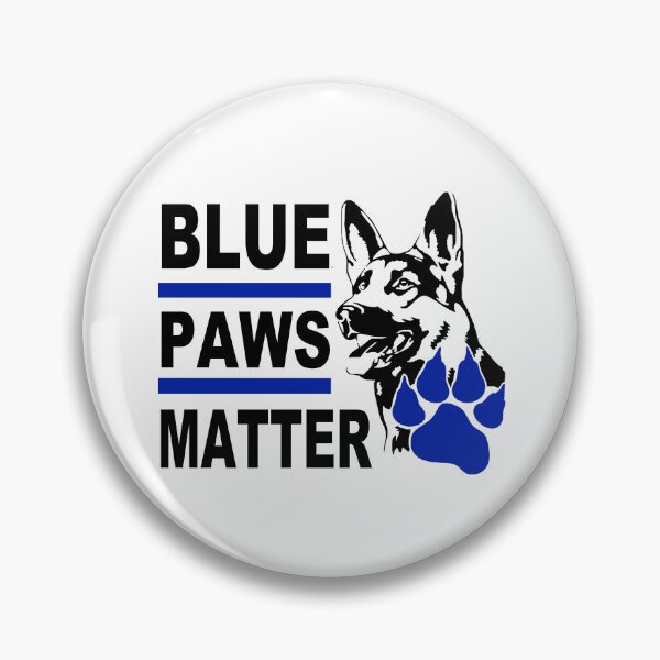 Item preview, Blue Paws Matter; Police Dog; designed and sold by StickerApe.