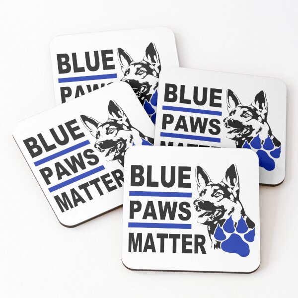 Item preview, Blue Paws Matter; Police Dog; designed and sold by StickerApe.
