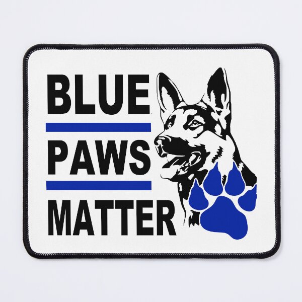 Item preview, Blue Paws Matter; Police Dog; designed and sold by StickerApe.