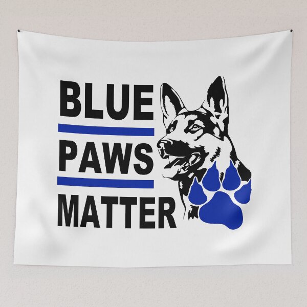 Item preview, Blue Paws Matter; Police Dog; designed and sold by StickerApe.