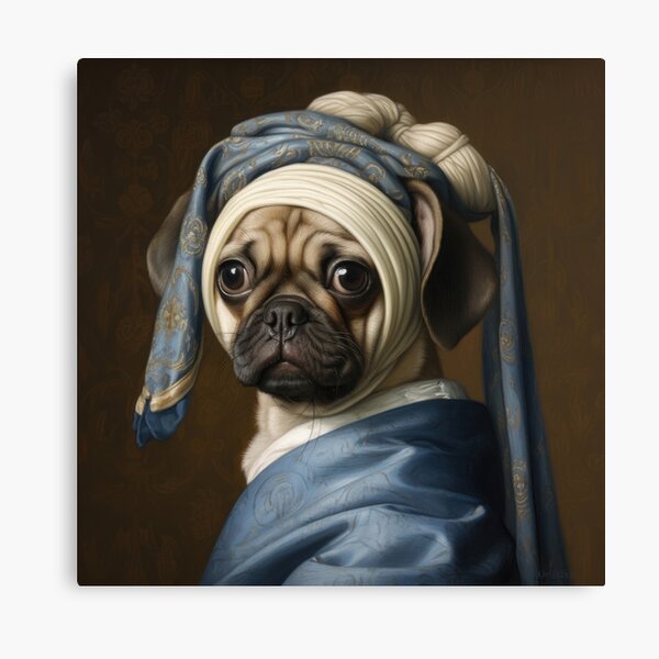 Artikel-Vorschau von Mops-Hund Mops-Kunst, designt und verkauft von Milega.