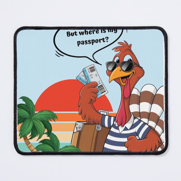 Item preview,  Funny Thanksgiving  VacationTurkey Passport designed and sold by KolorellaS.