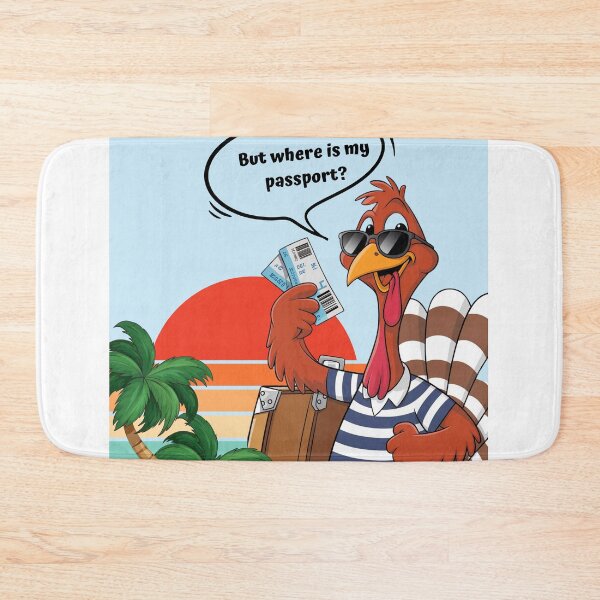 Item preview,  Funny Thanksgiving  VacationTurkey Passport designed and sold by KolorellaS.