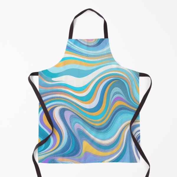 Item preview, Groovy Liquid Pastel Swirls Abstract Lines Pattern Modern Retro Art 1 of 4 designed and sold by Beachy.