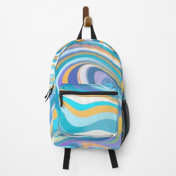 Item preview, Groovy Liquid Pastel Swirls Abstract Lines Pattern Modern Retro Art 1 of 4 designed and sold by Beachy.