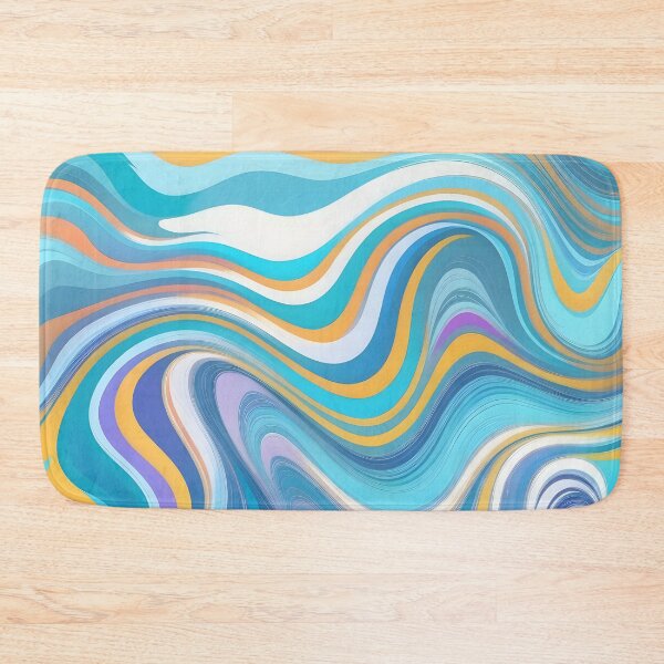Item preview, Groovy Liquid Pastel Swirls Abstract Lines Pattern Modern Retro Art 1 of 4 designed and sold by Beachy.